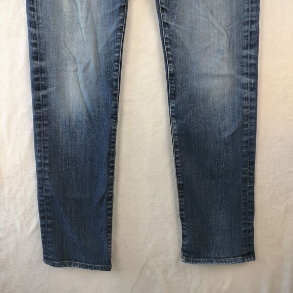 Adriano Goldschmied Jeans Mens 32x34 Blue Matchbox Slim Straight Dark Wash Denim - Picture 3 of 16